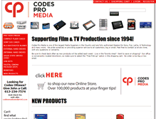 Tablet Screenshot of codespromedia.com